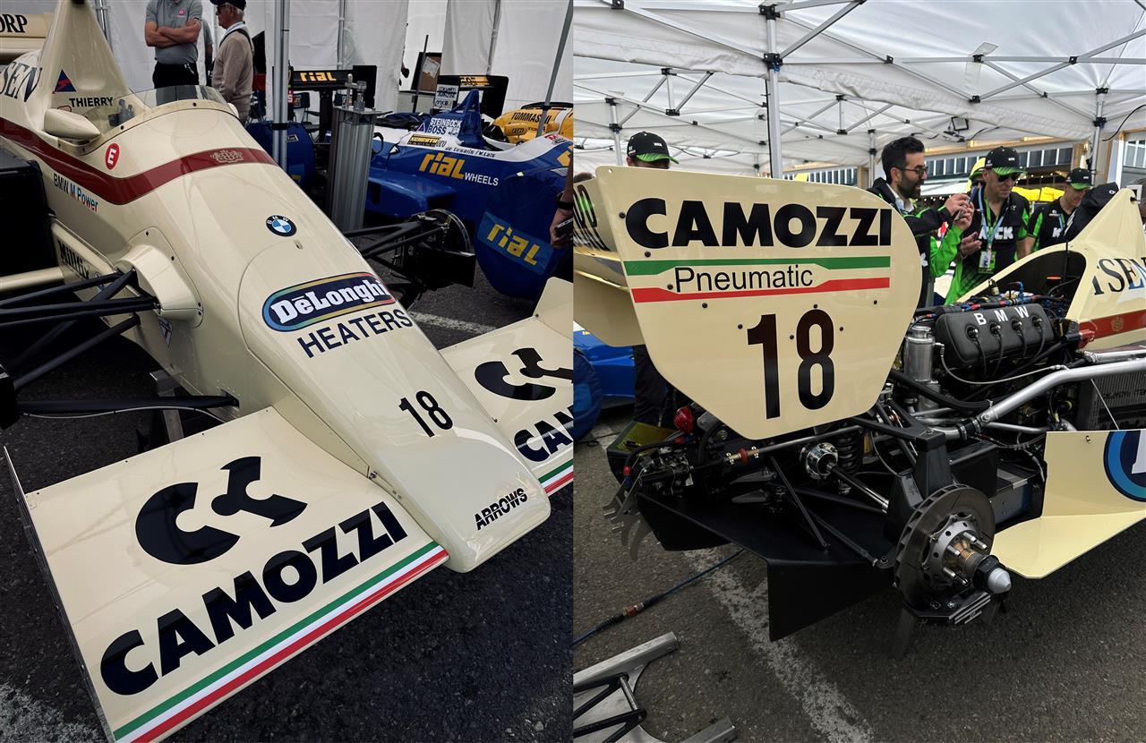 Camozzi and Thierry Boutsen for Formula 1 Camozzi with Thierry Boutsen at a Formula 1 event